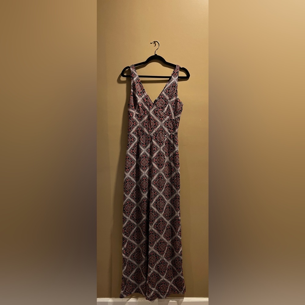 Design Lab “silk” boho jumpsuit, size 4.